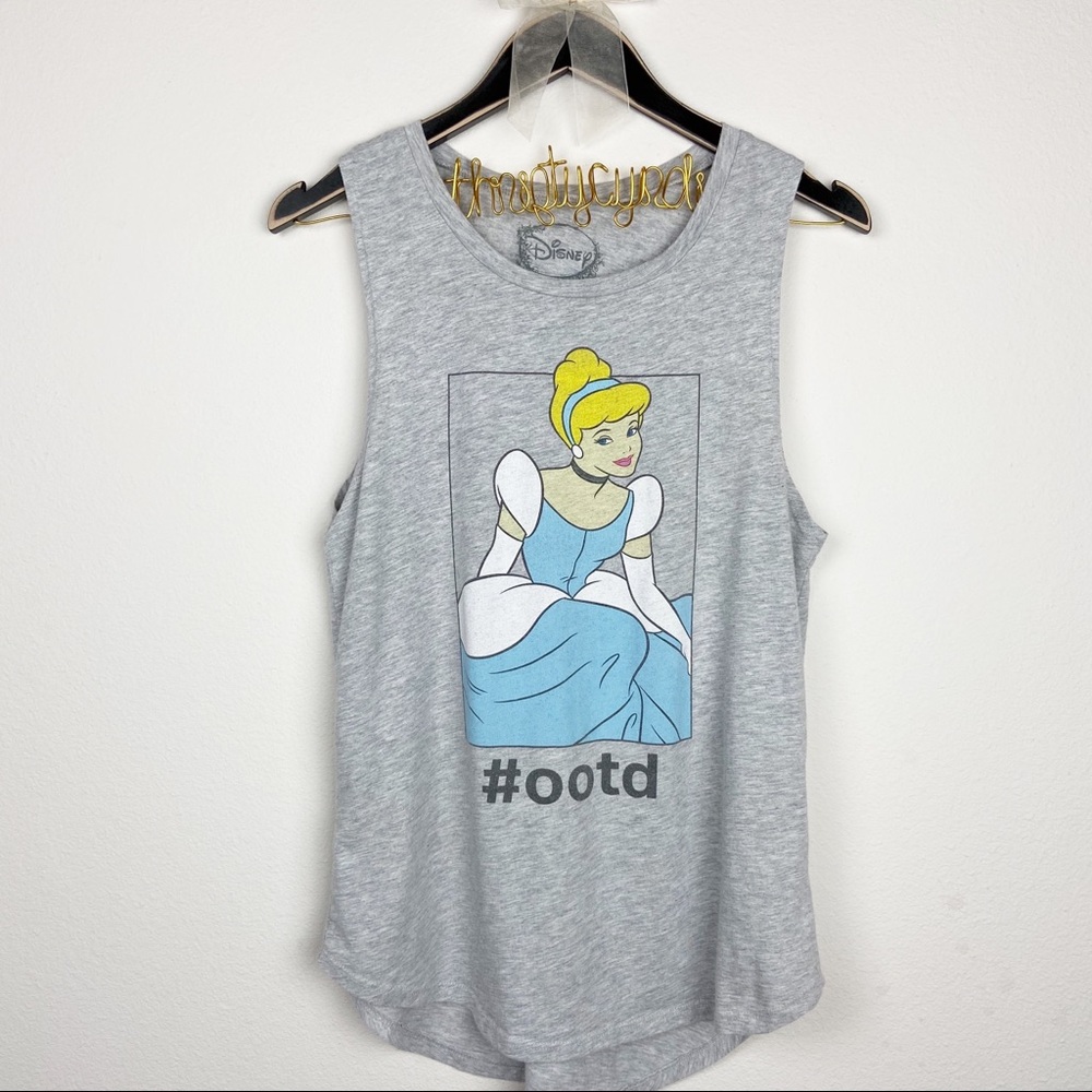 Disney Princess Cinderella muscle tank top ootd L